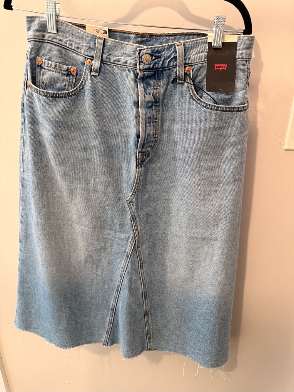 Levi's Light Blue Denim Jeans with Brown Leather Patch